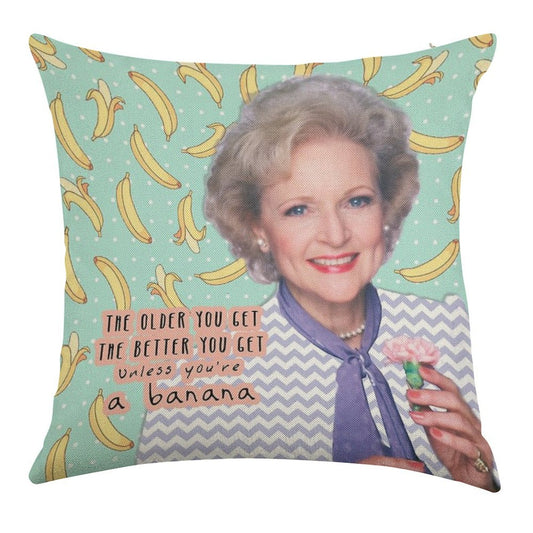 Rose Nylund 2 Linen Throw Pillow Cover