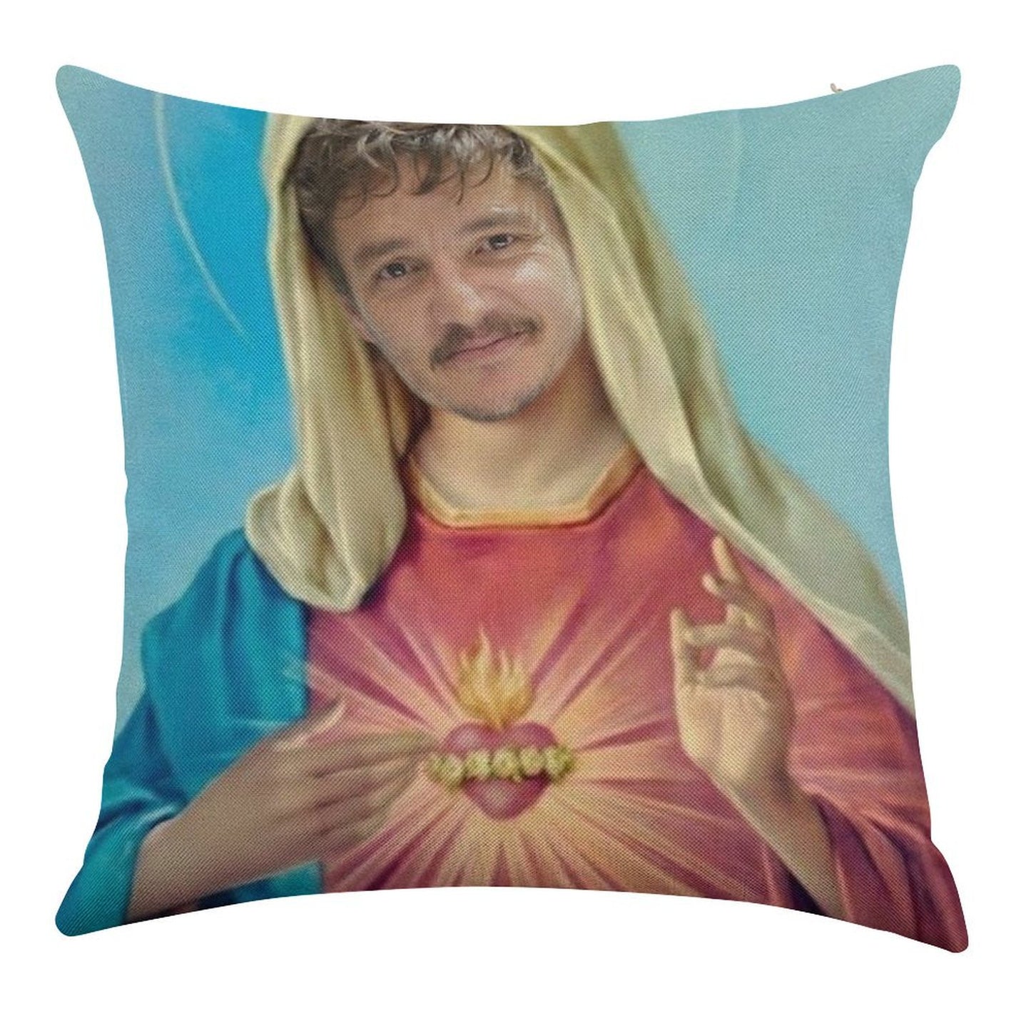 I Believe in Pedro Pascal Linen Throw Pillow Cover