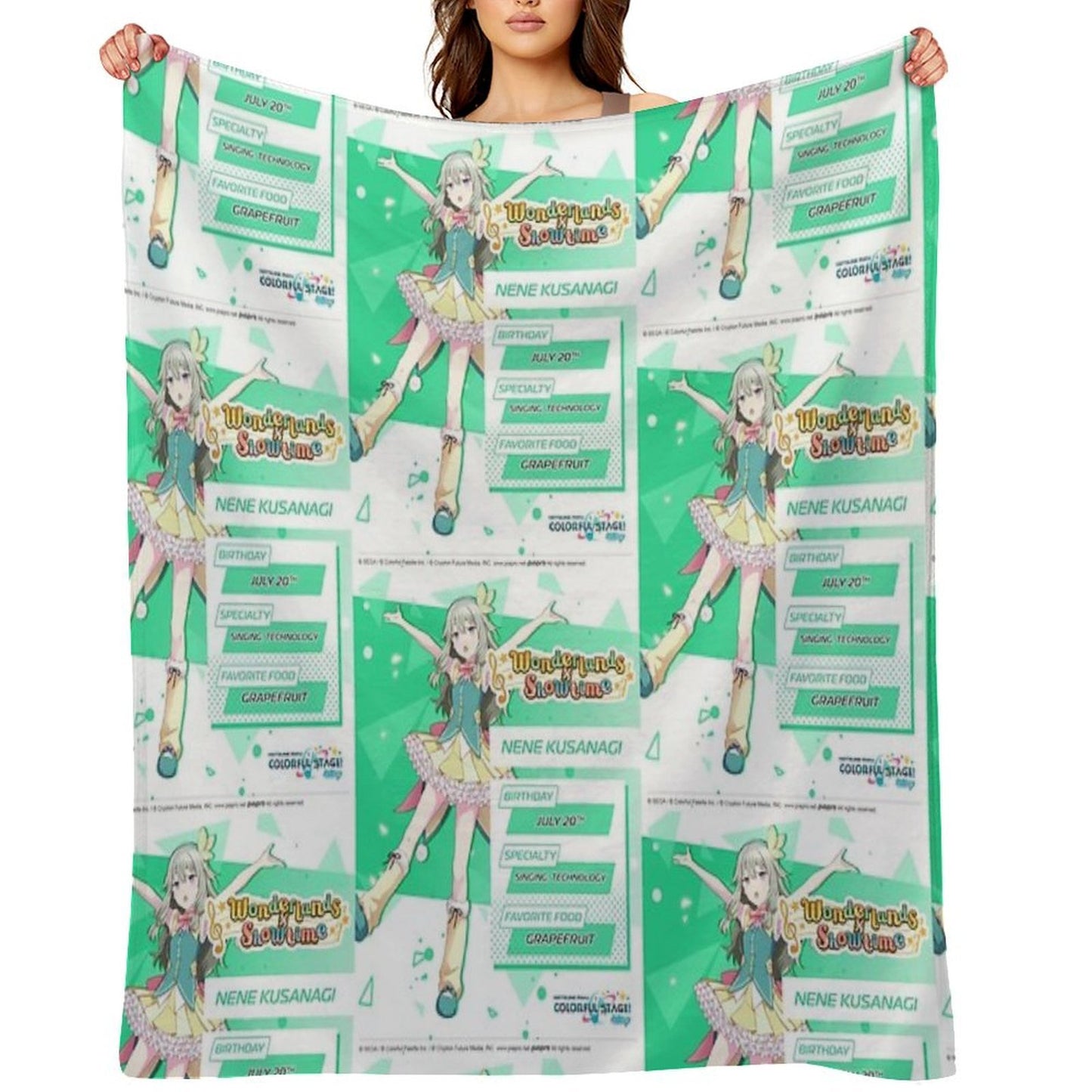 Nene Kusanagi Throw Blanket