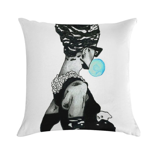 Audrey Hepburn at Tiffany's 3 Soft Washable Throw Pillow