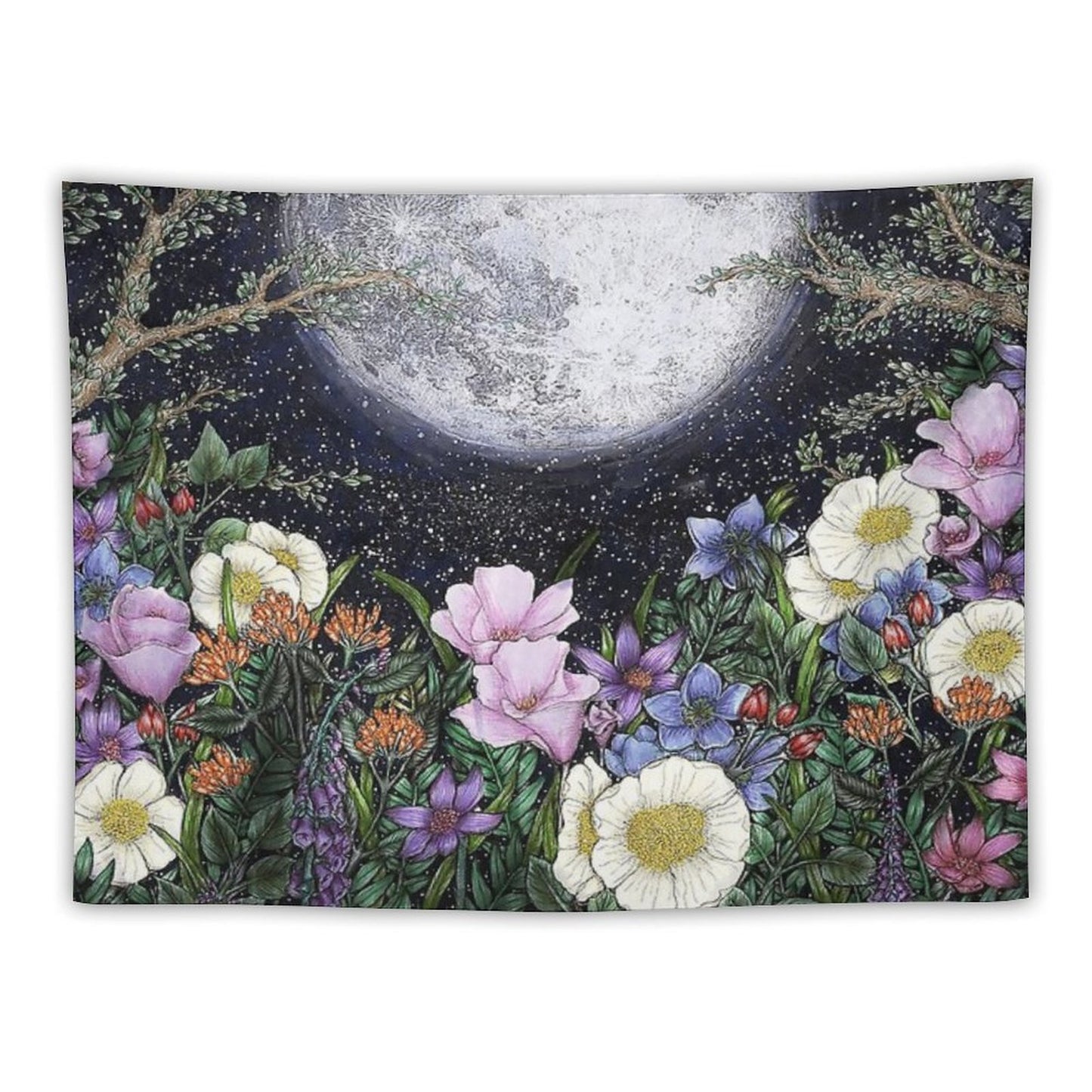 Midnight in The Garden II Tapestry
