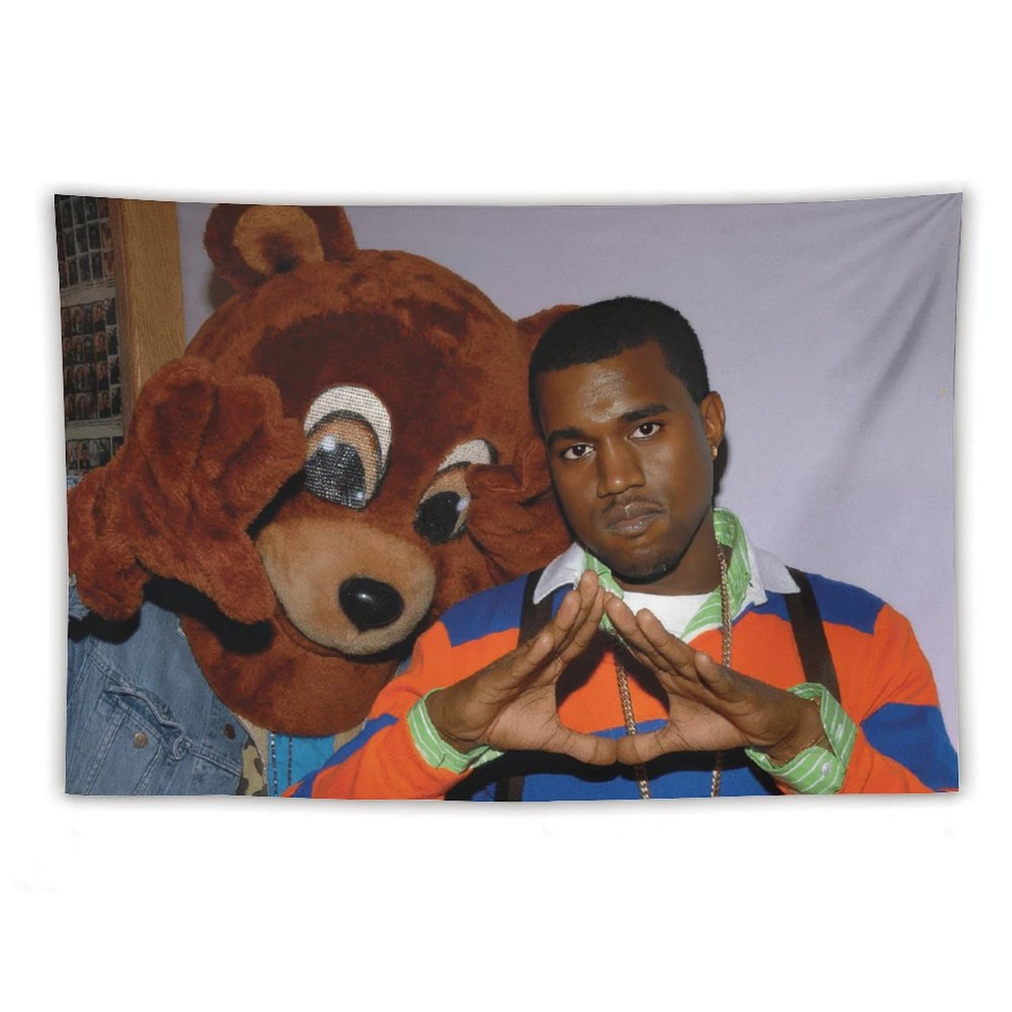 Kanye with Bear Tapestry