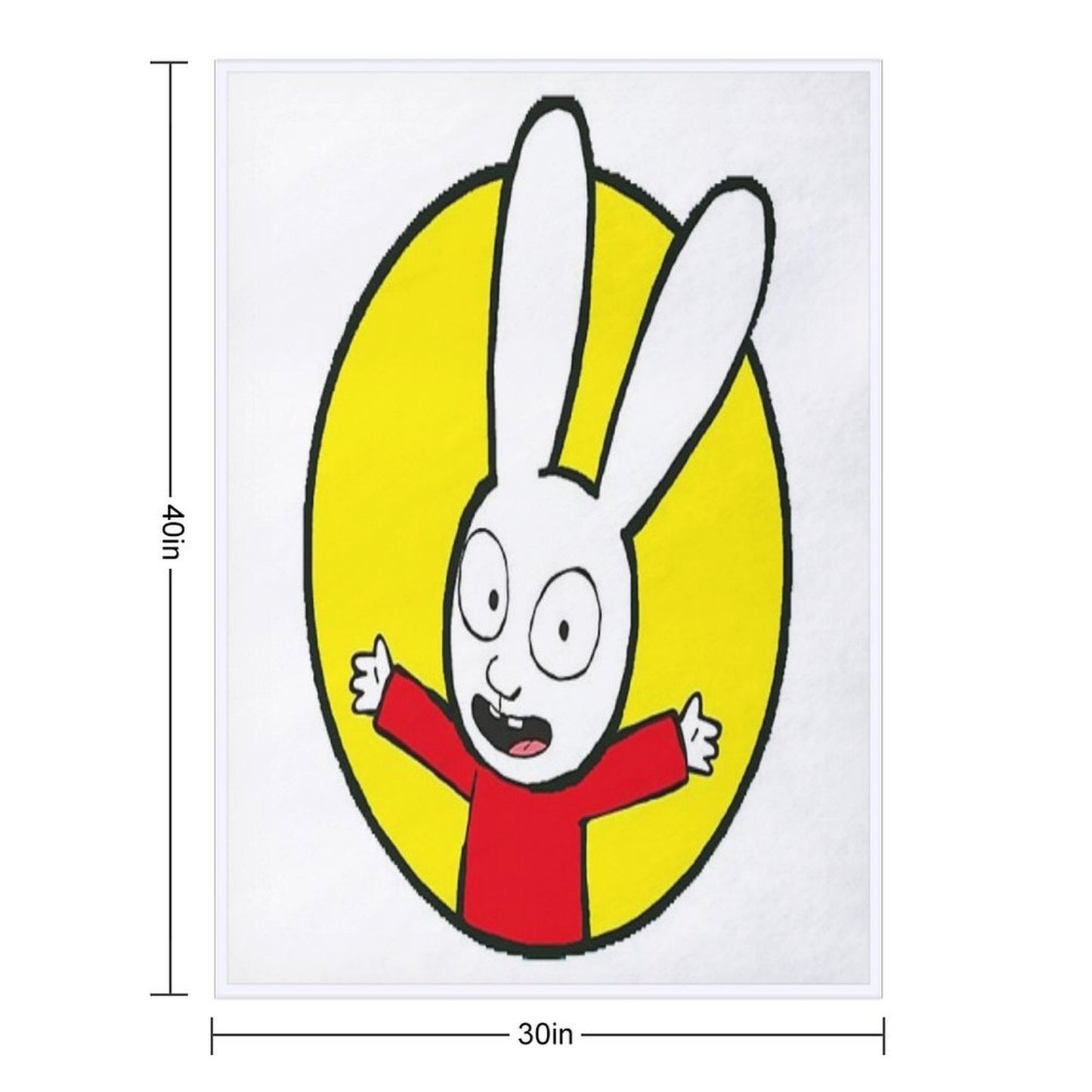 Simon The Rabbit Throw Blanket