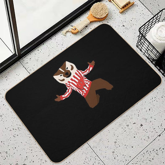 Bucky Badger - University of Wisconsin Bath Mat