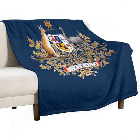 Australian Coat of Arms Throw Blanket