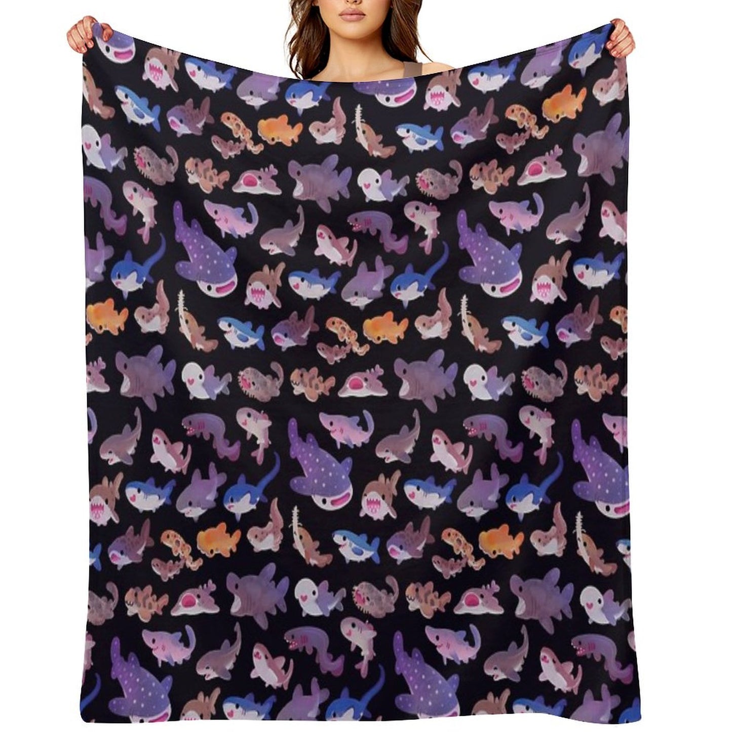 Shark Day Throw Blanket