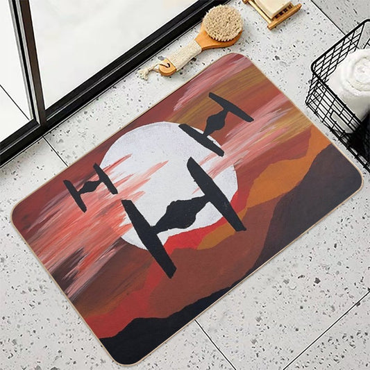 Tie Fighter Incoming Bath Mat