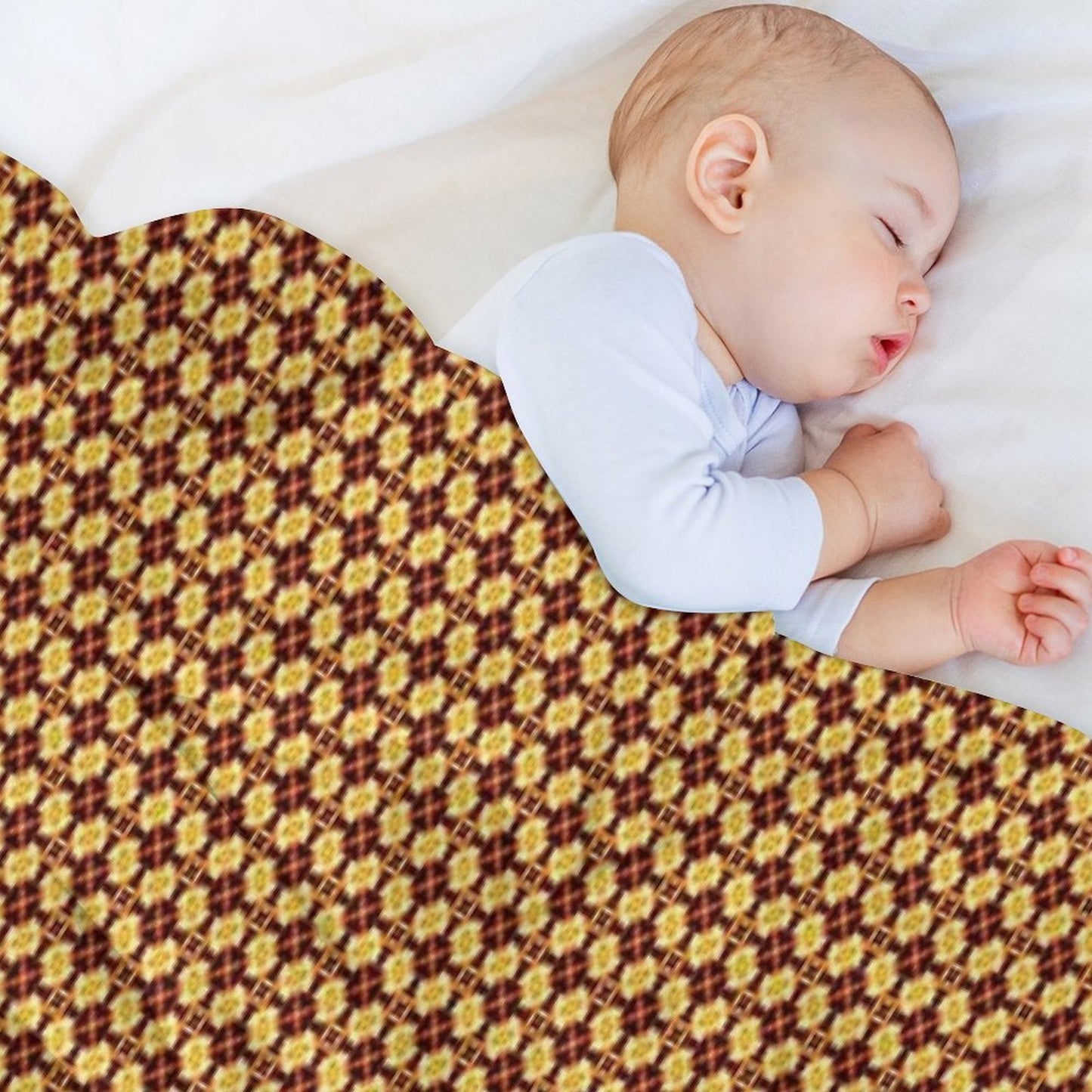 Bright Fiery Flowers Throw Blanket