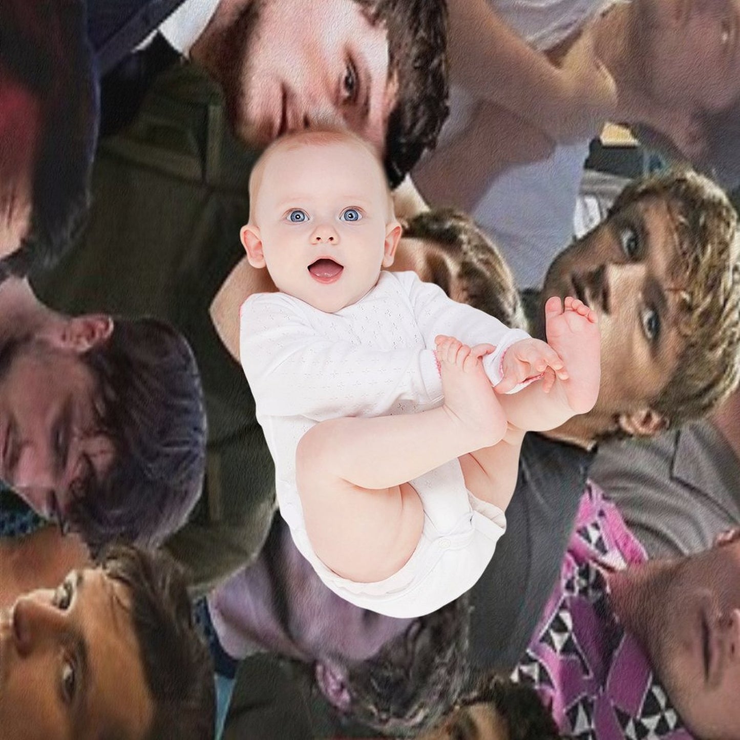 JoshHutcherson Photo Collage Throw Blanket