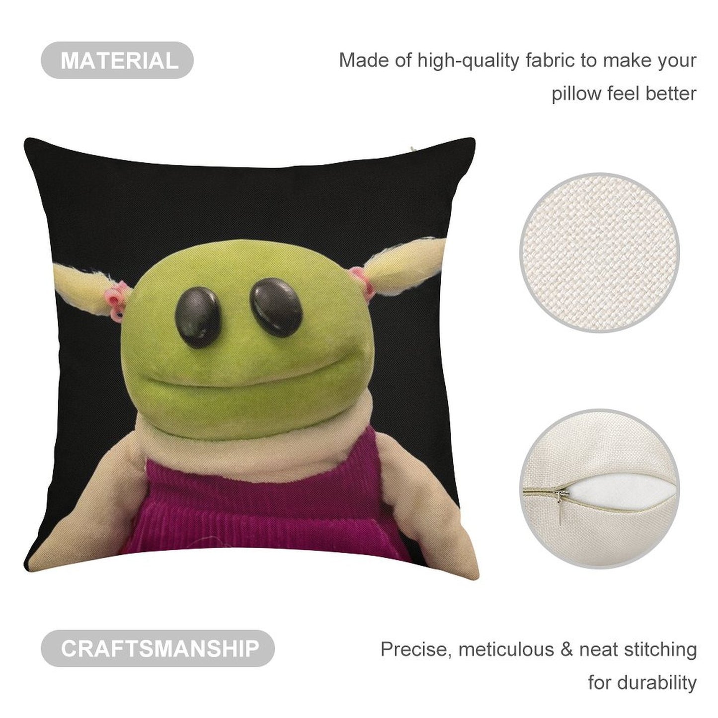 Nanalan Mona Linen Throw Pillow Cover