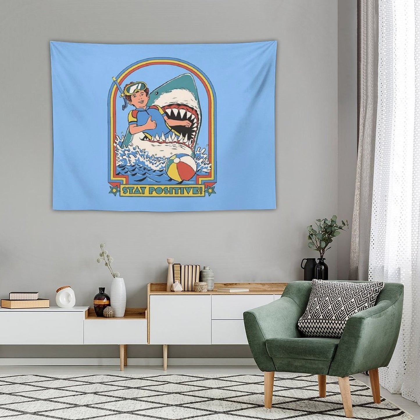 Stay Positive Tapestry