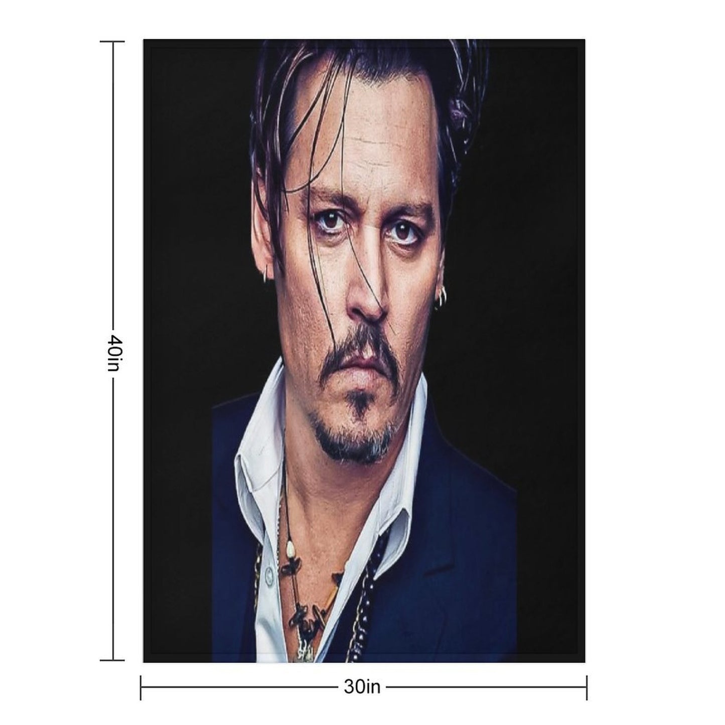 Johnny Depp PRO 8K Throw Blanket