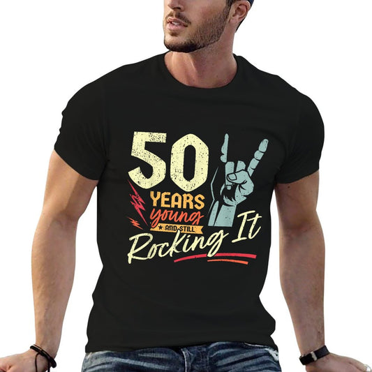 50th Birthday Funny Rock'n'Roll Birthday 50 Years T-Shirt
