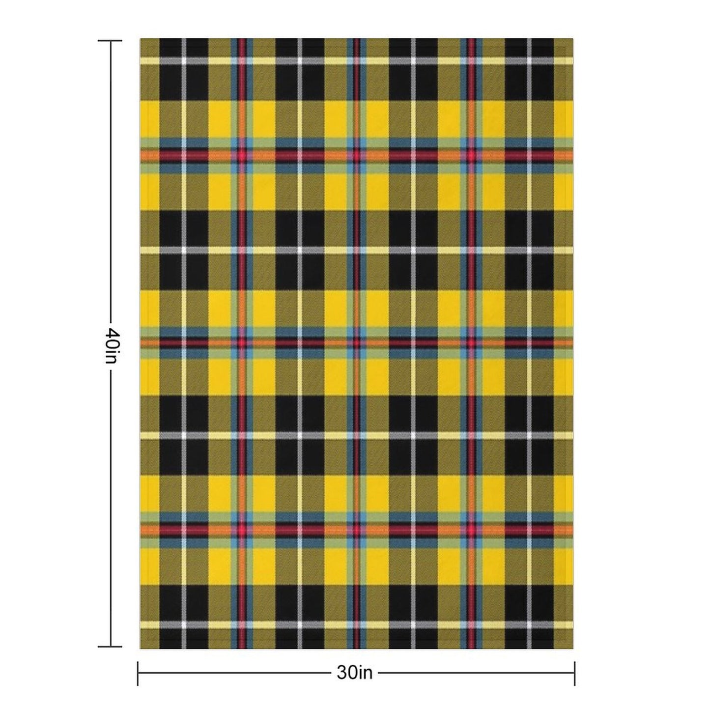 Cornish Tartan Throw Blanket