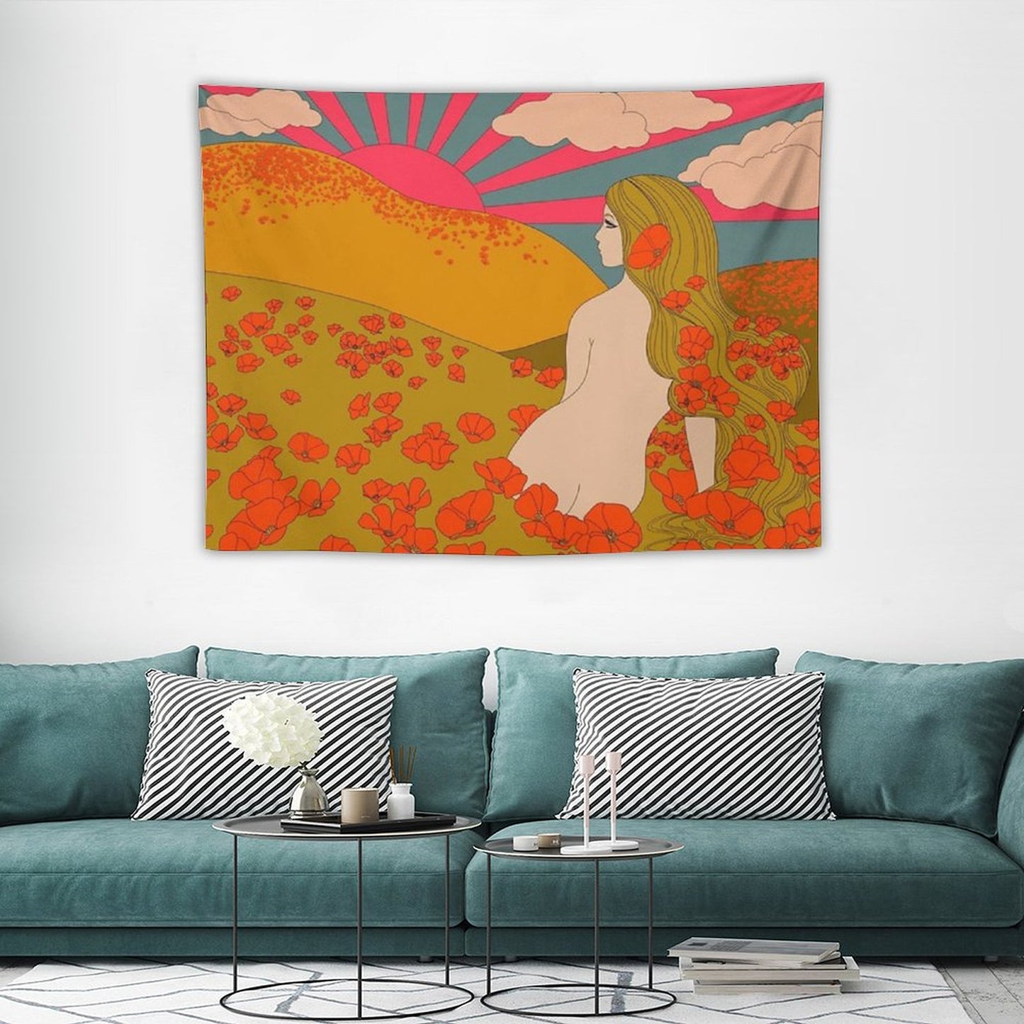 California Poppies Tapestry