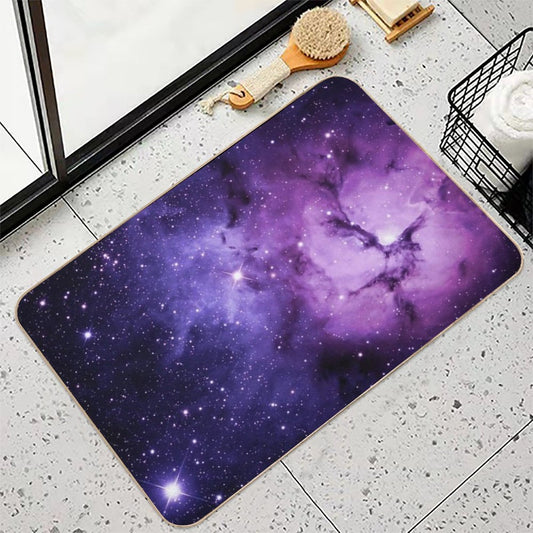 Purple Nebula Bath Mat