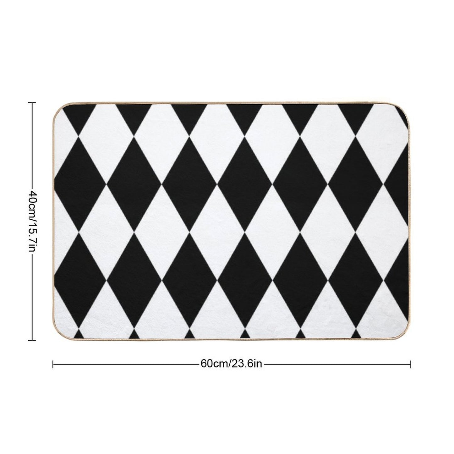 Harlequin Diamonds Bath Mat