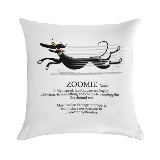 Greyhound Zoomie Soft Easy Maintenance Throw Pillow