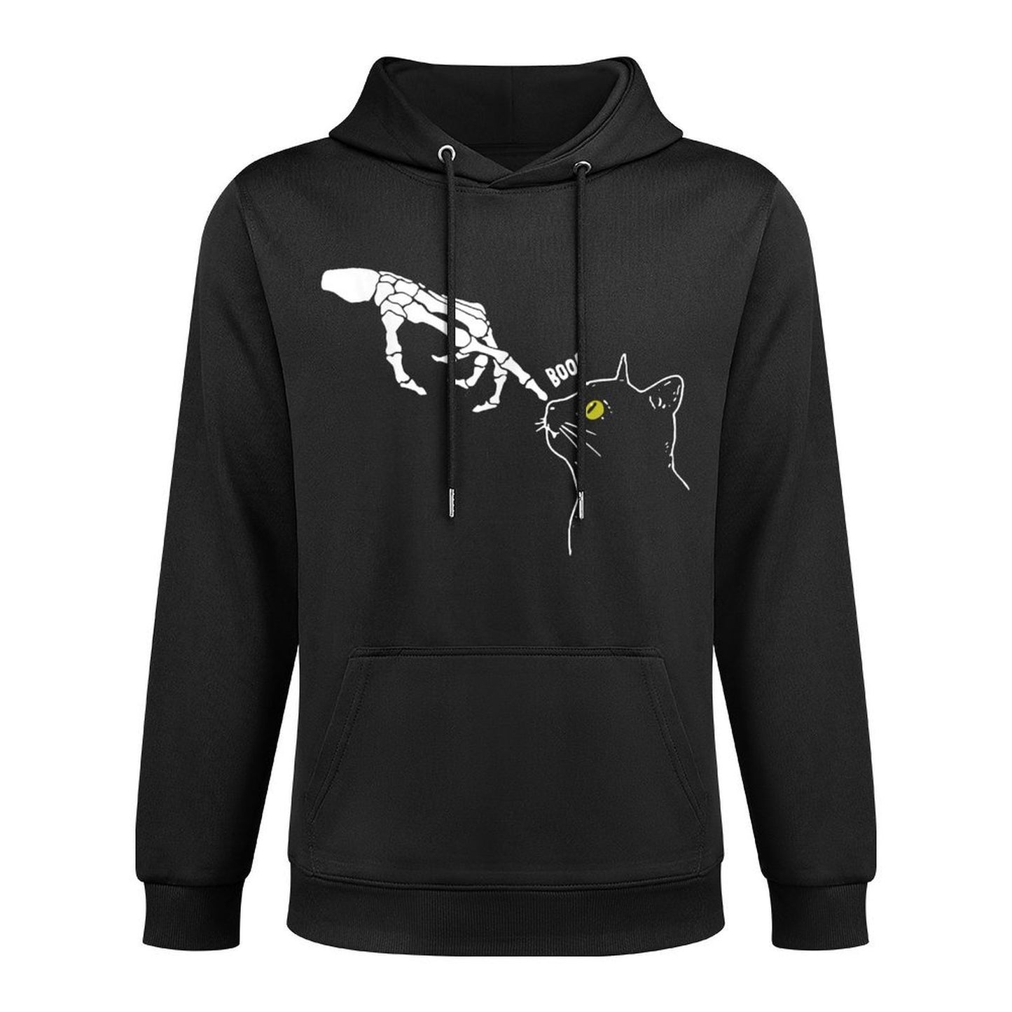 Halloween Skeleton Hand Cat Boop Funny Costume Cat Lovers Adjustable Hood Hoodie