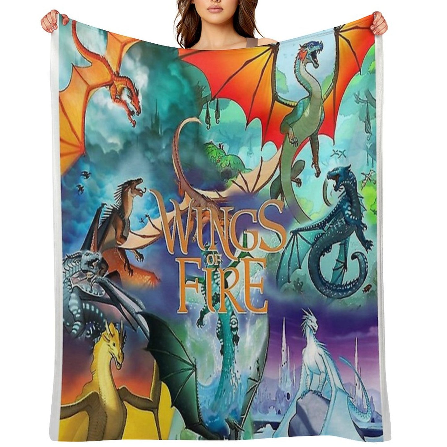 Wings of Fire All Dragon Series Throw Blanket