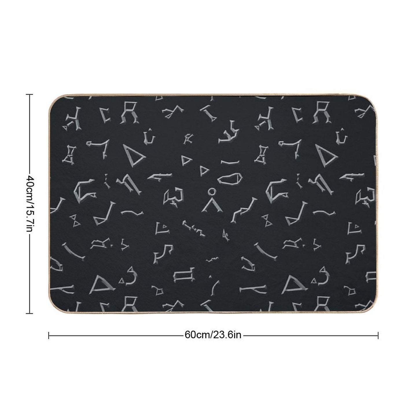 Glyphs Bath Mat