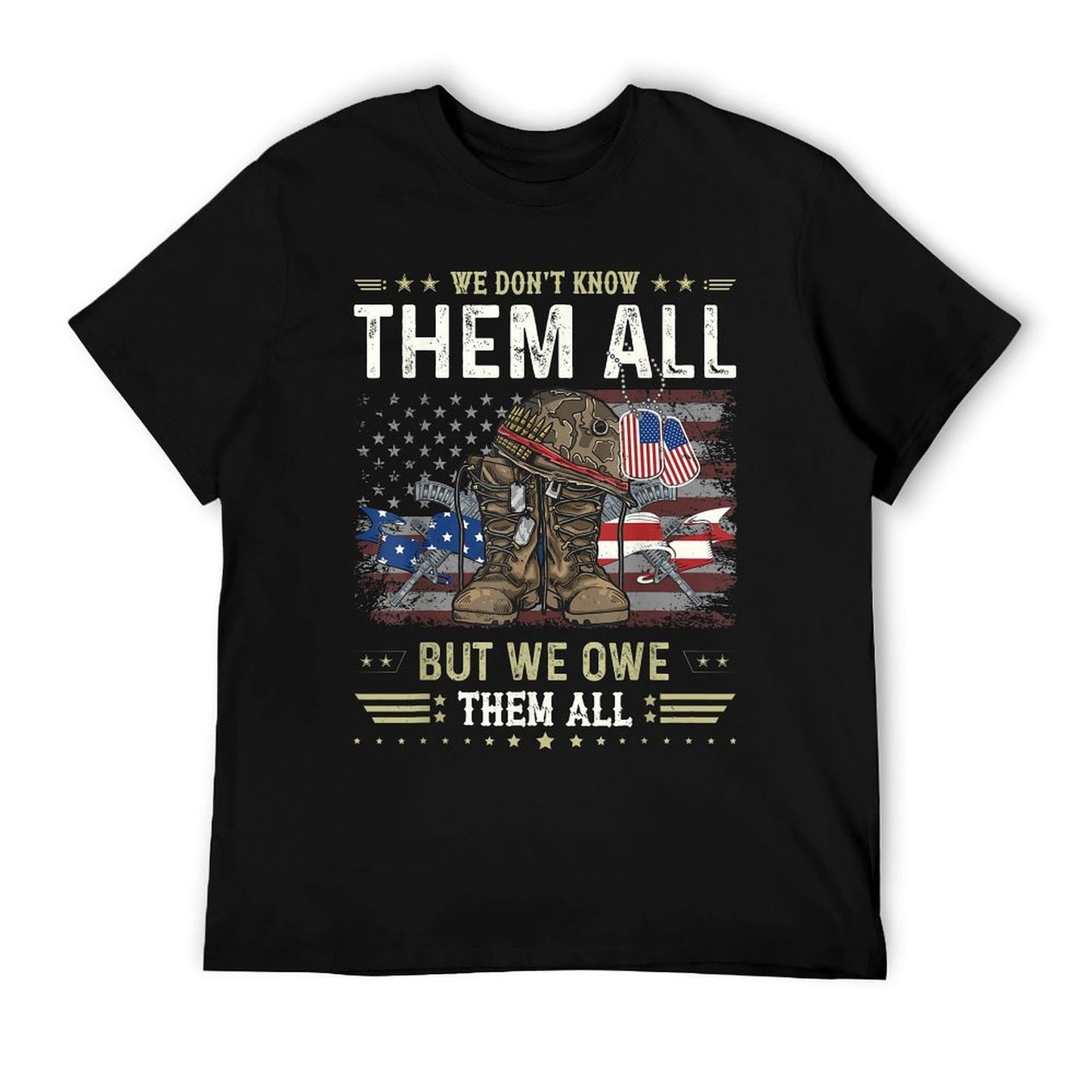 We Owe Them All Partiotic Veterans Day Memorial Day T-Shirt