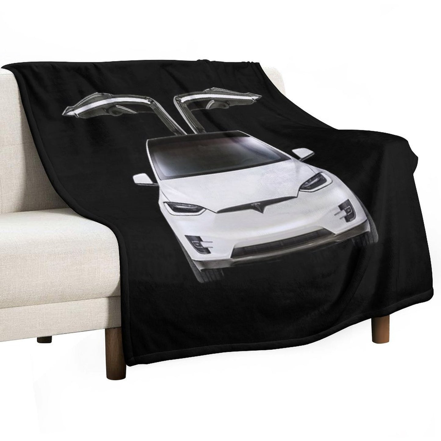 Model X, Tesla Model X Throw Blanket