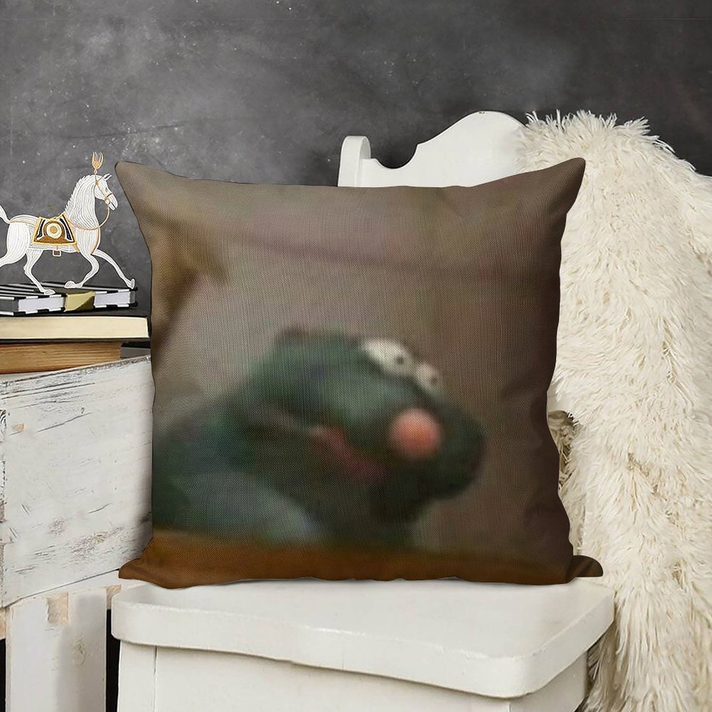 Remy Ratatouille Meme Linen Throw Pillow Cover