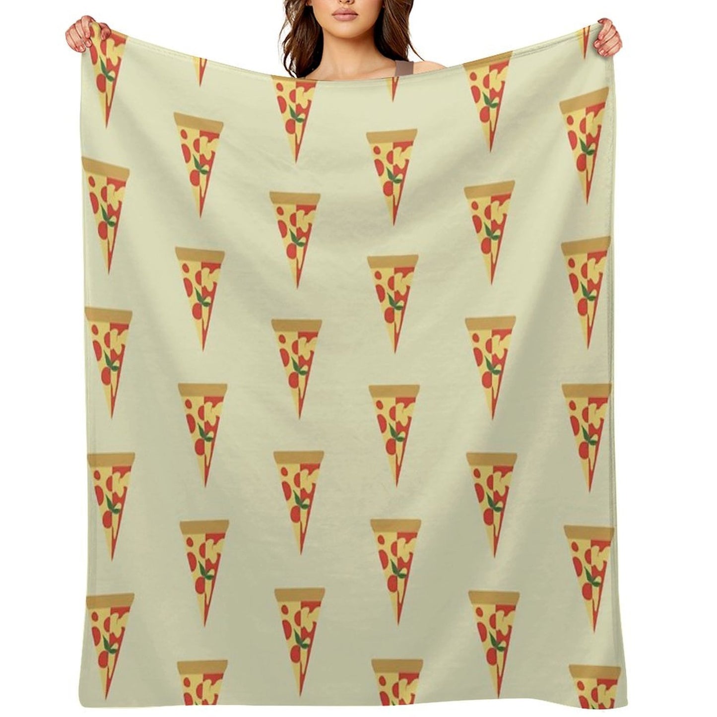 Pepperoni Pizza And Margherita Pizza Throw Blanket