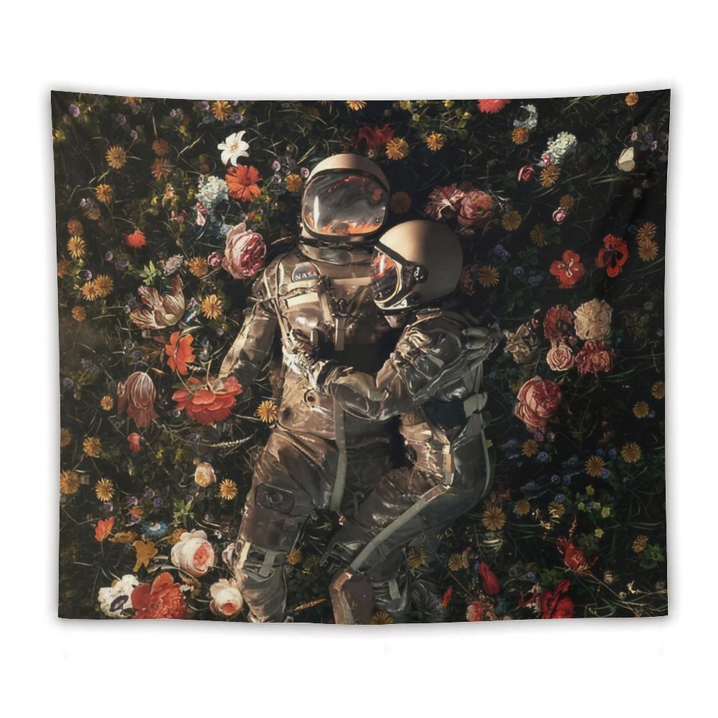 Astronaut Garden Delights II Tapestry