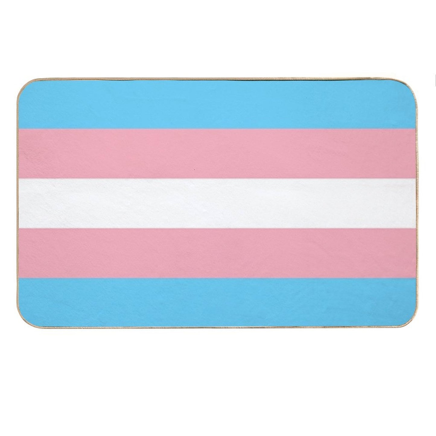 Transgender Pride Flag Bath Mat