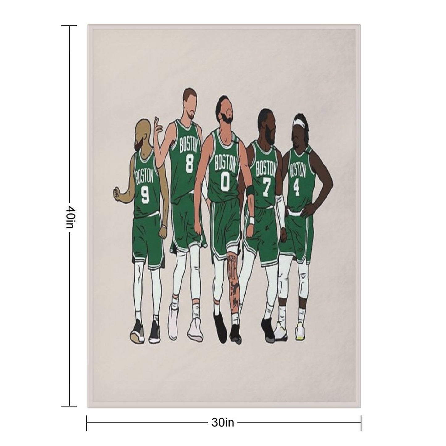 D White, KP, Jrue & The Jays Throw Blanket