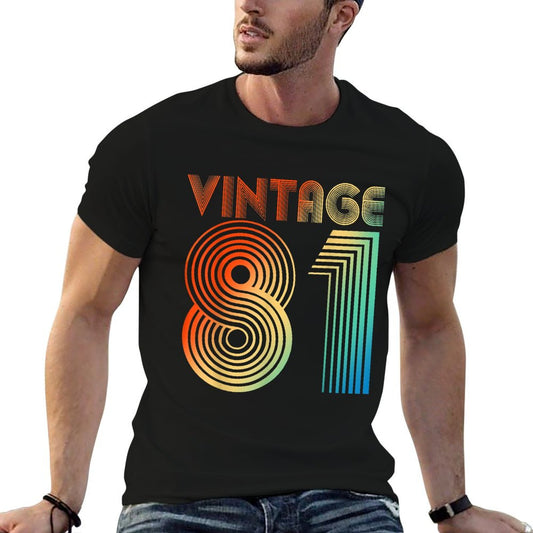 Vintage 1981 40th Birthday Gift Men Women 40 Years Old Lightweight T-Shirt