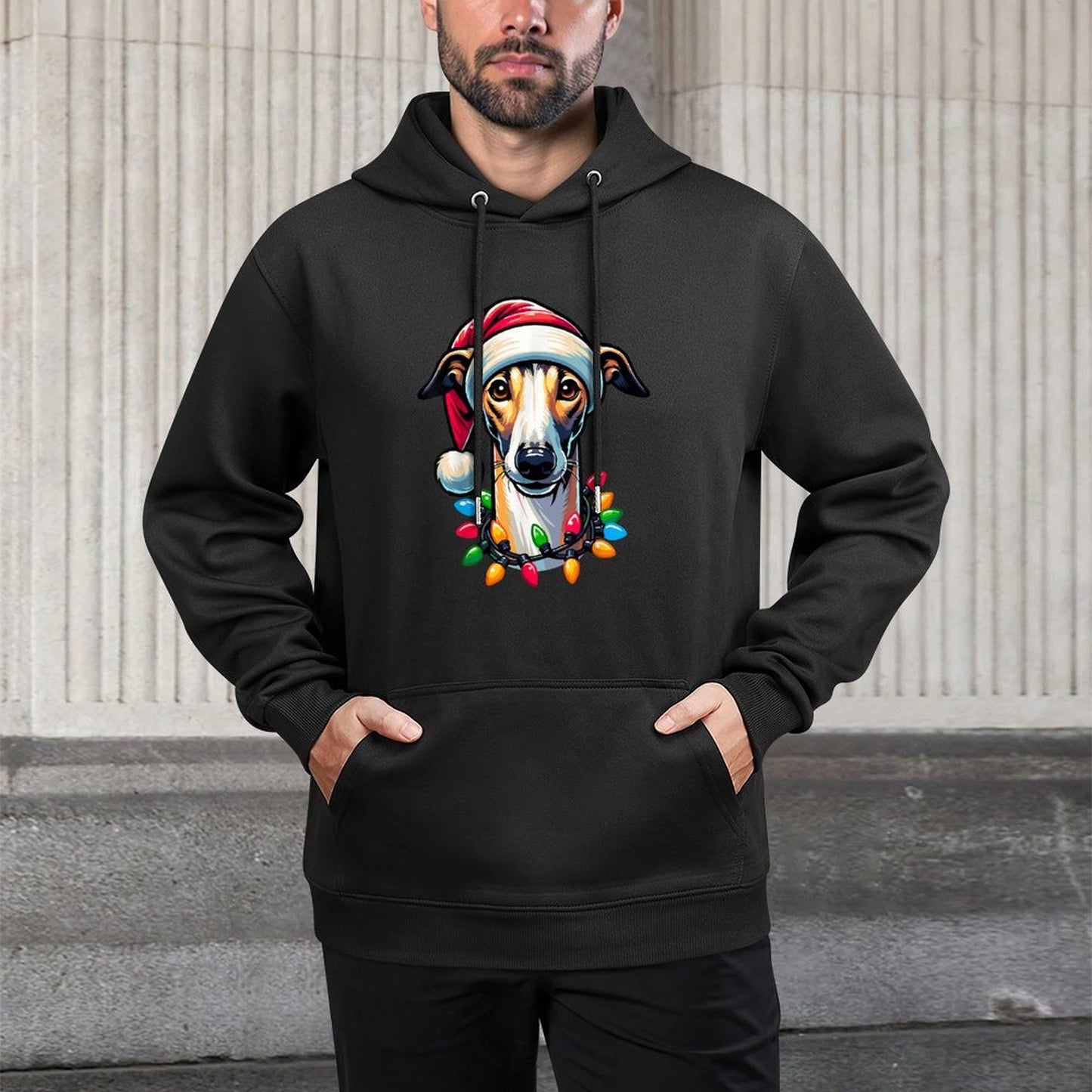Dog Owner Xmas Men Women Favorite Greyhound Christmas Unisex Design Hoodie