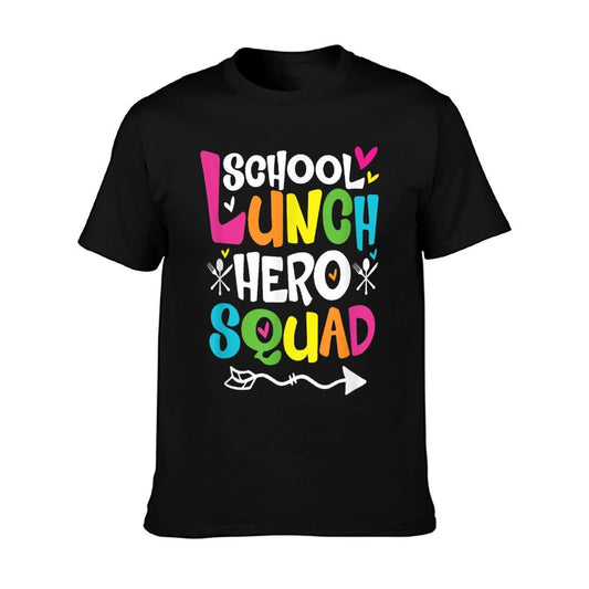 School Lunch Hero Squad of Cafeteria Lady Worker Funny Gifts T-Shirt