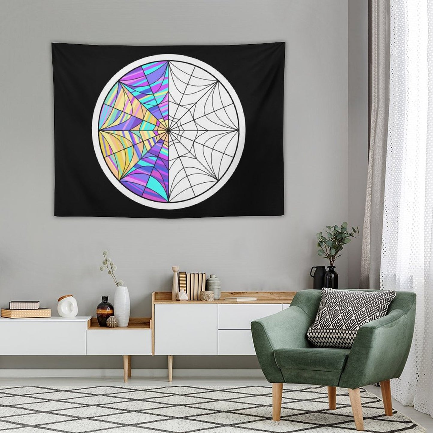 Wednesday Addams Birthday Decorations Tapestry