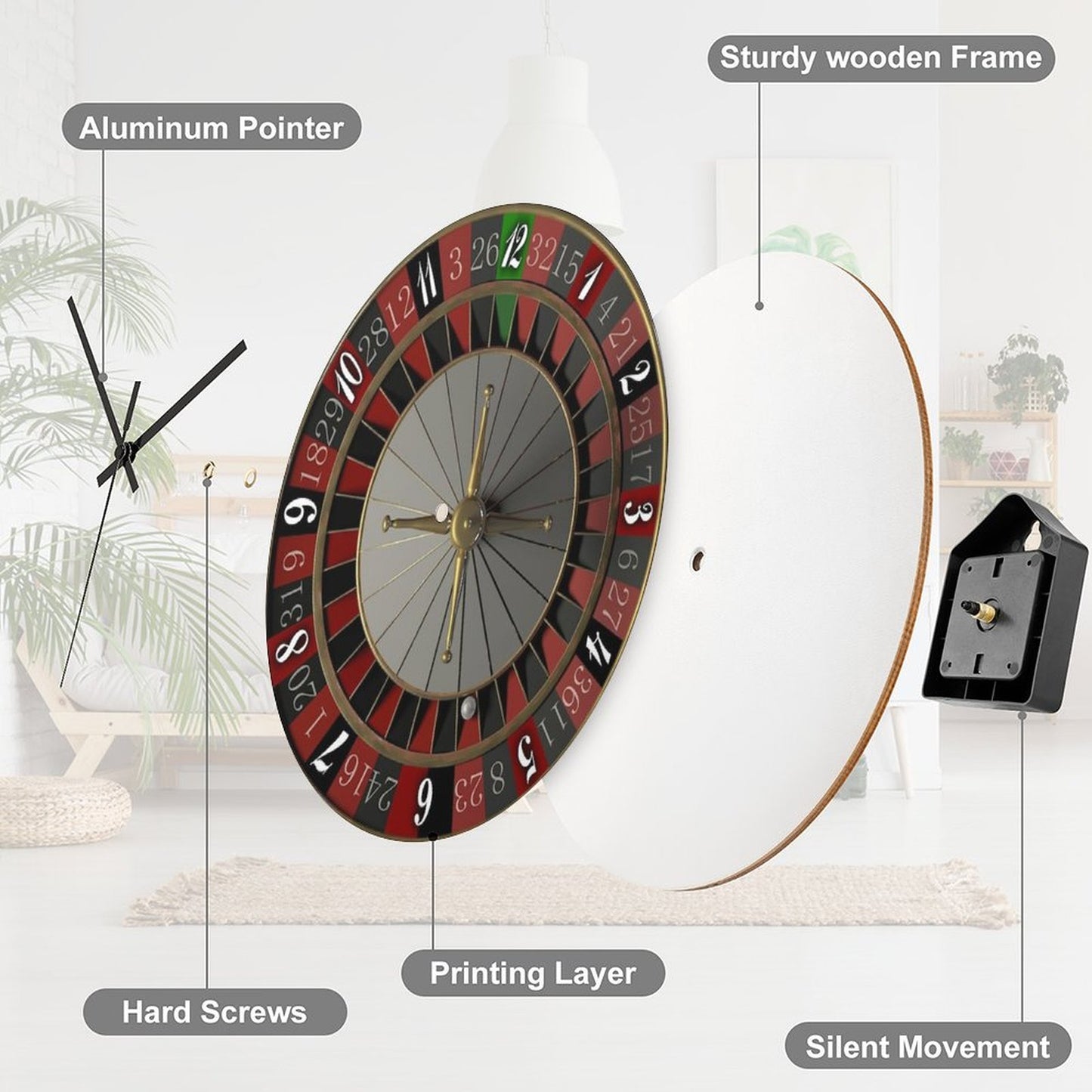 Roulette Wall Clock