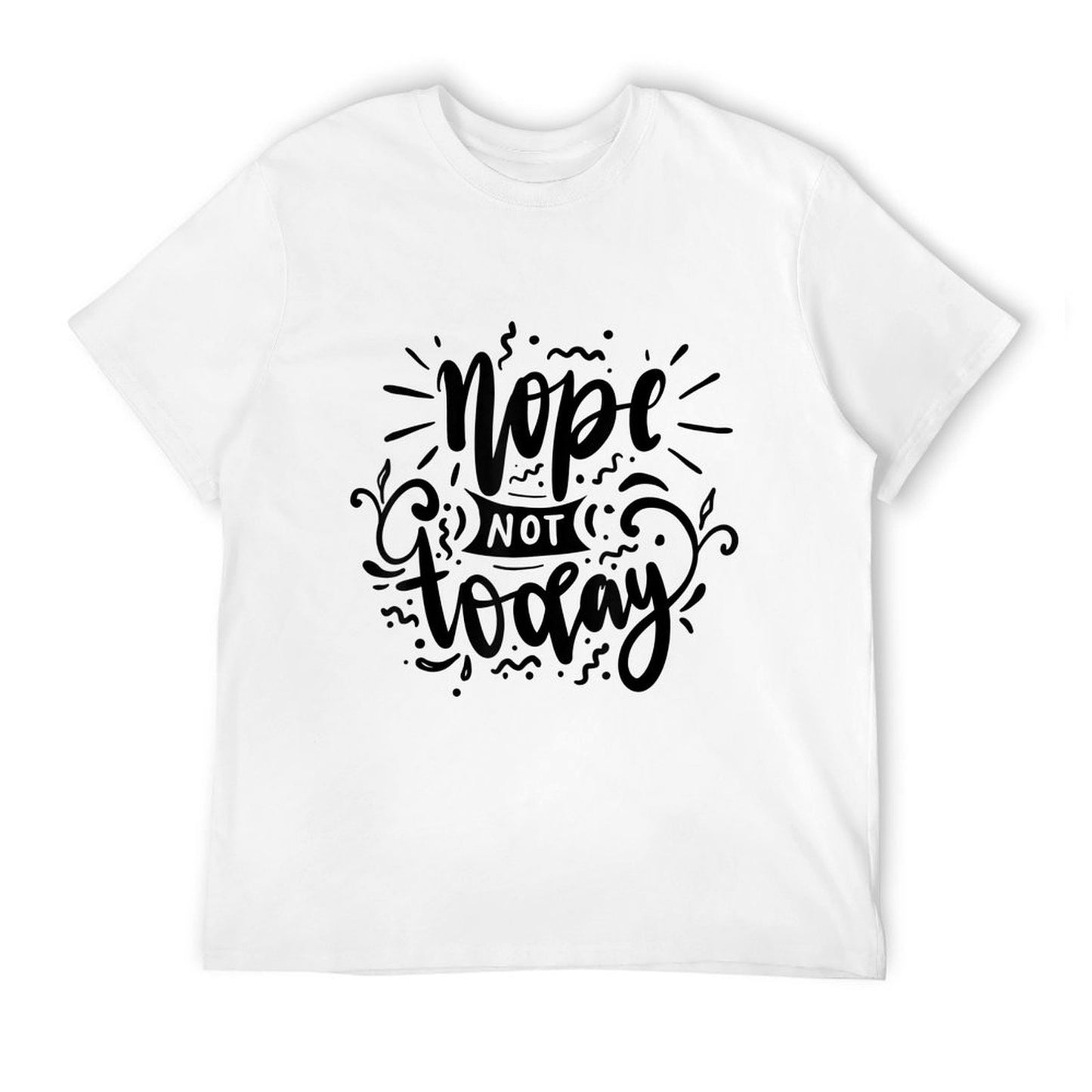 Nope for Women Funny Sarcastic Novelty Graphic Top Polyester Blend T-Shirt