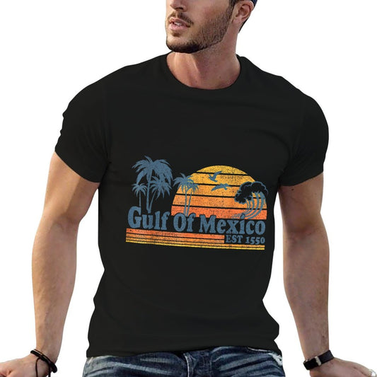Gulf of Mexico Est 1550 Retro Vintage Beach Gulf of Mexico  Soft T-Shirt