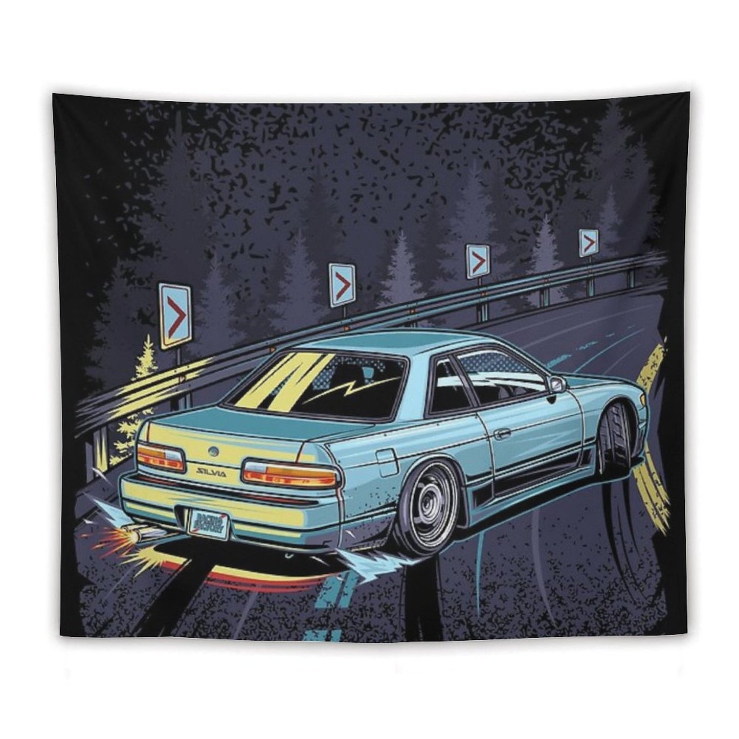 Silvia S13 Touge Drift Tapestry