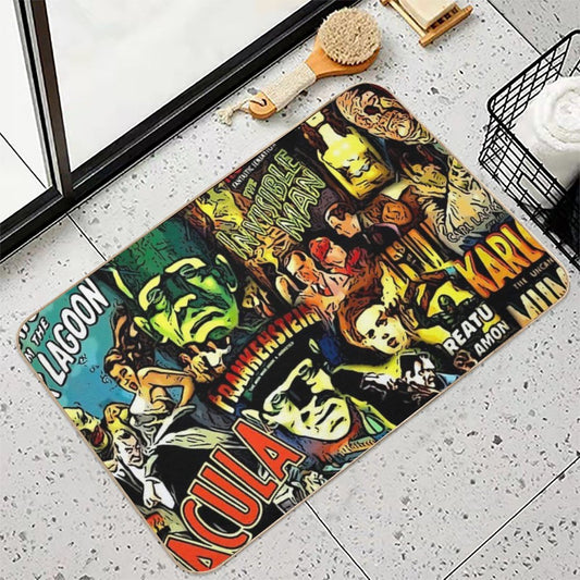 Horror Cult Universal Monsters Movies Face Mask Bath Mat