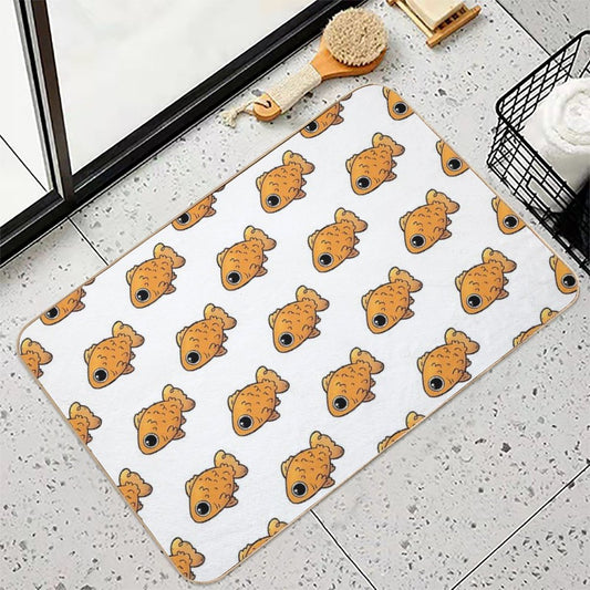 Cute Goldfish Cartoon Pet Bath Mat