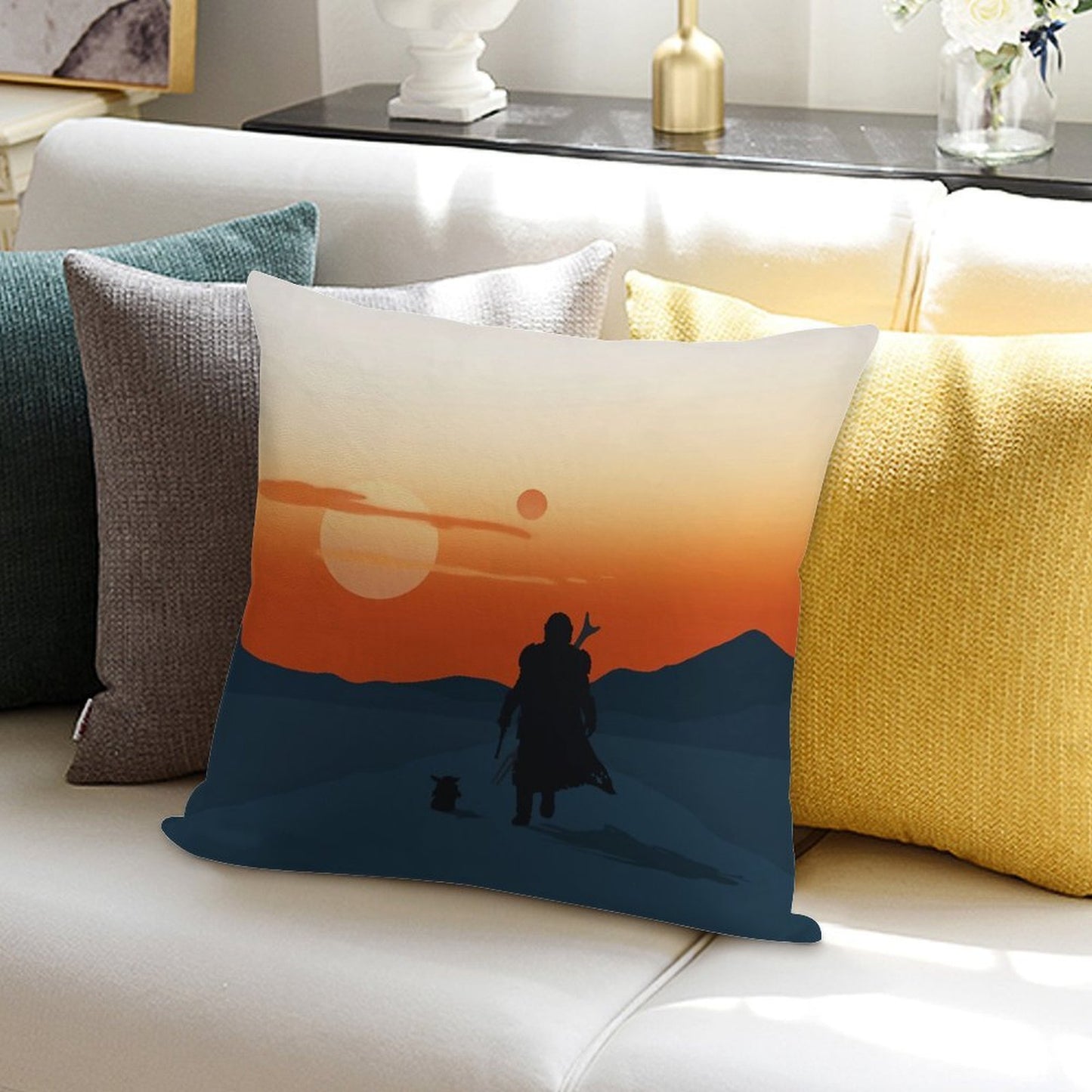 This Is The Way Soft Fade-Resistant Throw Pillow