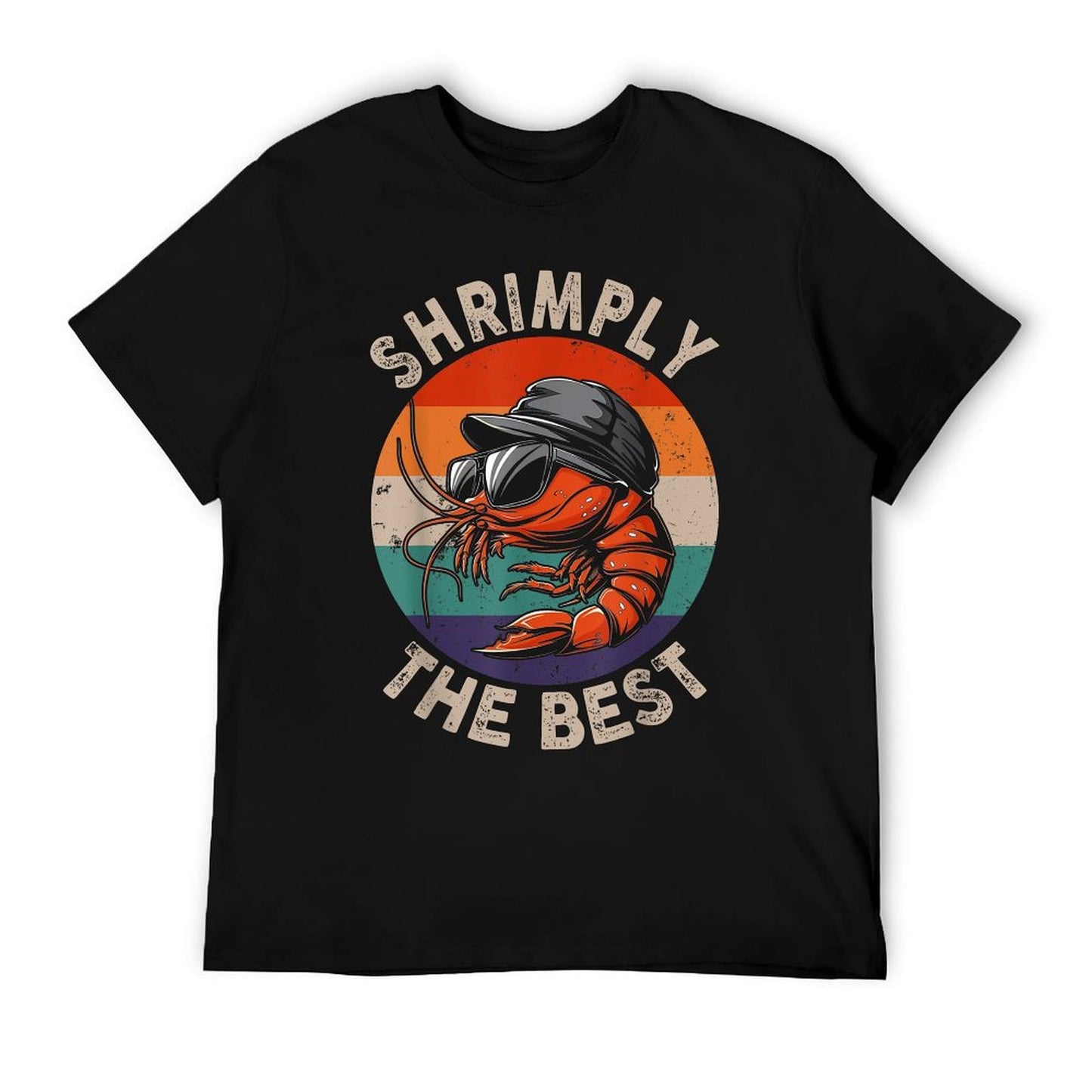 Shrimply The Best Funny Shrimp Catcher Shrimping Season T-Shirt