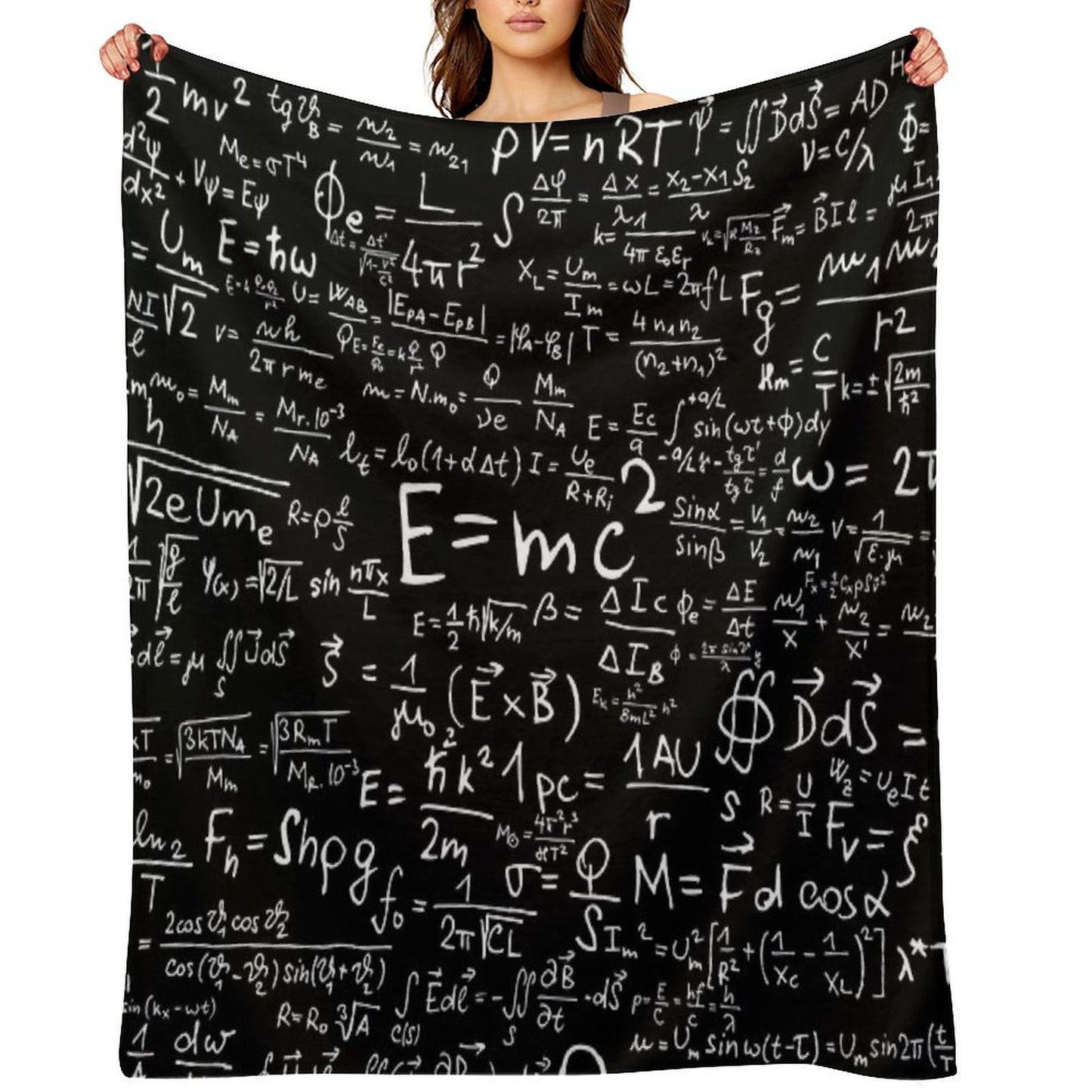 Physics Equations Throw Blanket