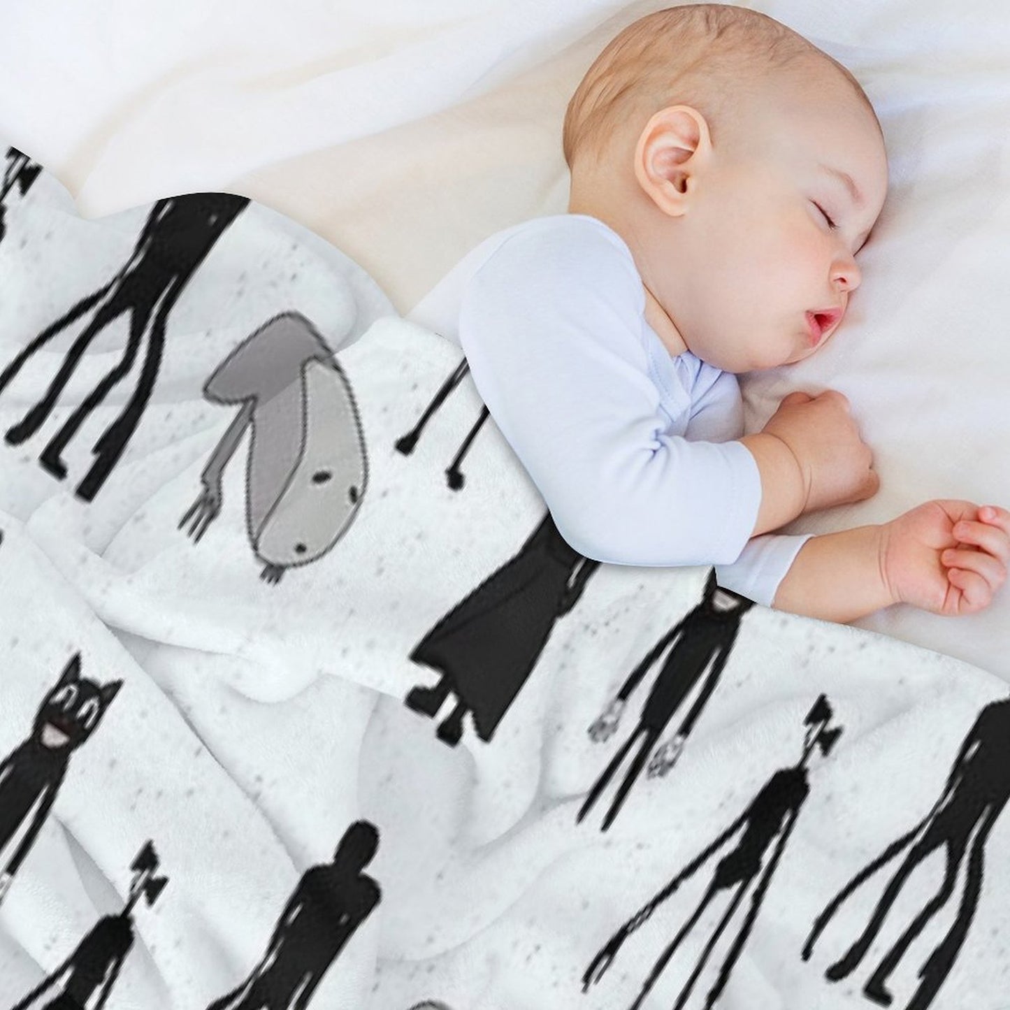 Siren Head, Breaking News, Witch Dr, Bridge Worm, Cartoon Cat Throw Blanket