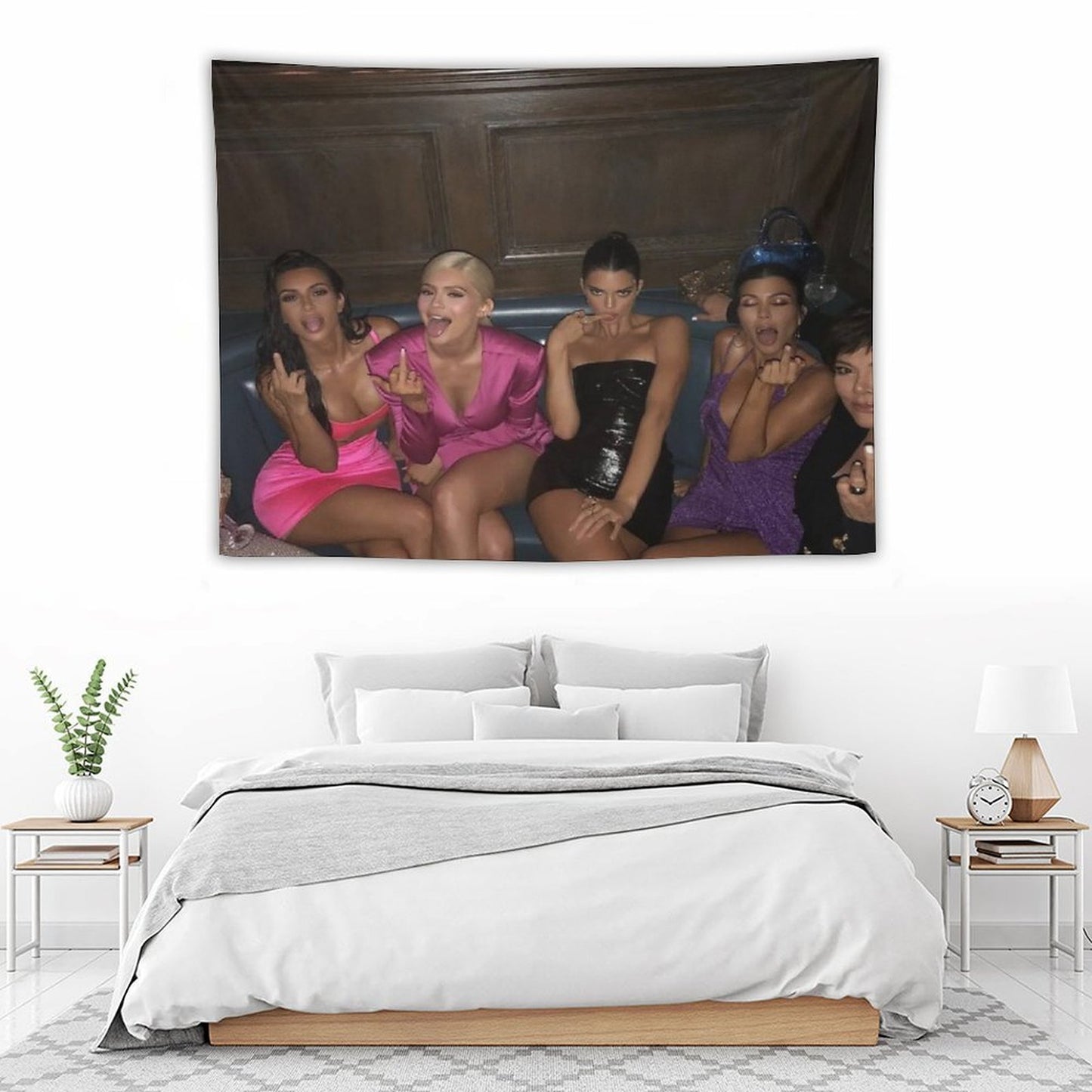 Kardashian Family Middle Finger Tapestries Tapestry Tapestry