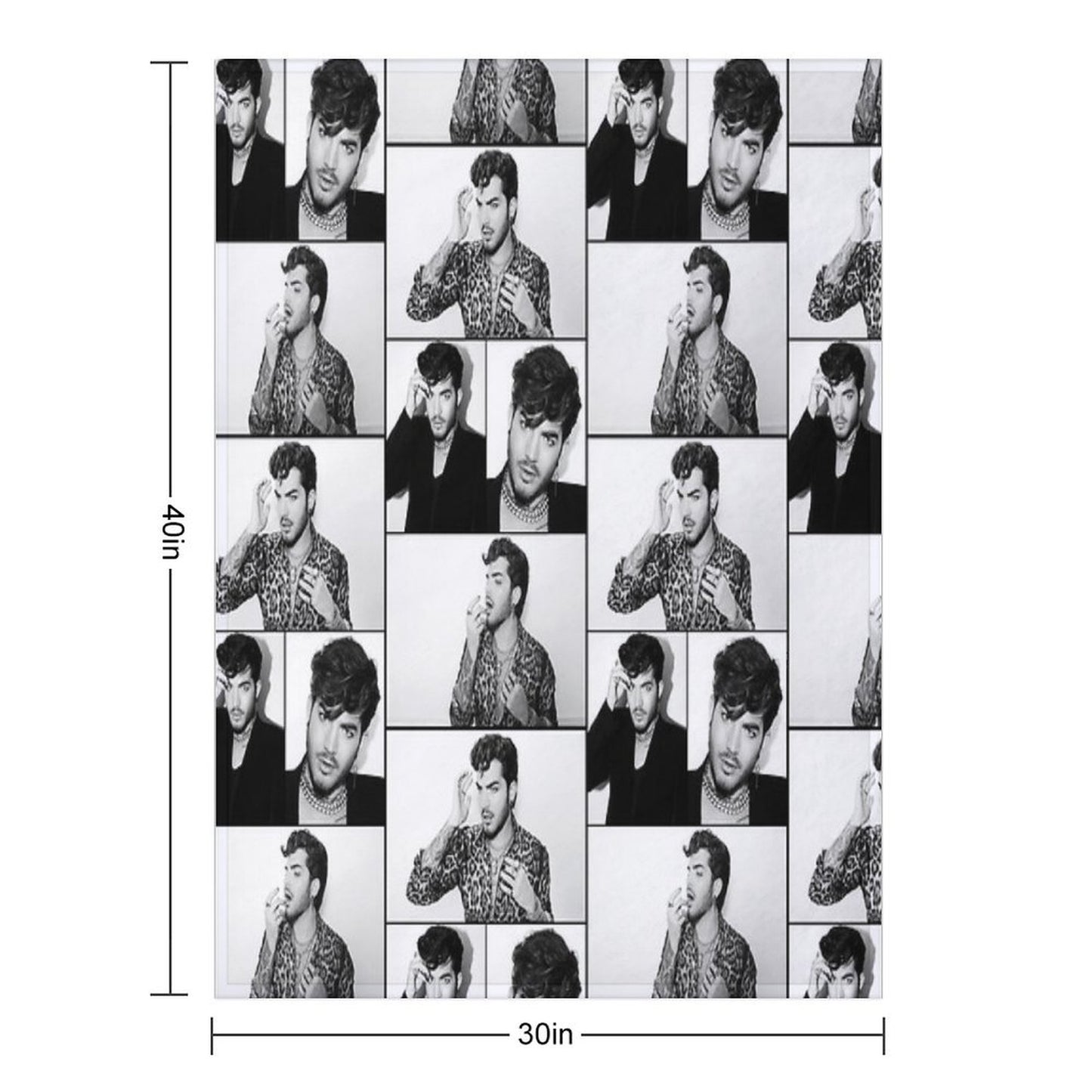 Stunning Adam Lambert Throw Blanket