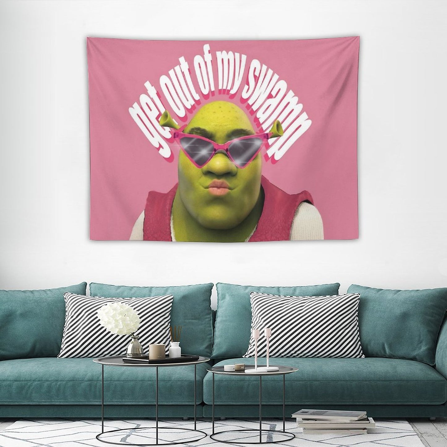Shrek Funny Get Out of My Swamp Tapestry