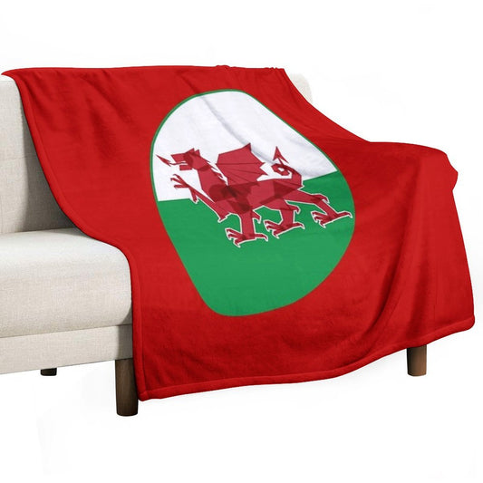 Rugby Wales Throw Blanket